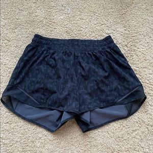 Black camo lululemon shorts 2” inseam